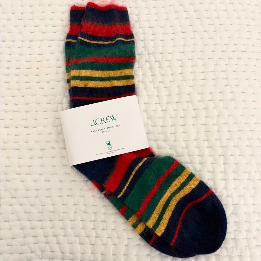 J. Crew Cashmere Blend Socks NWT